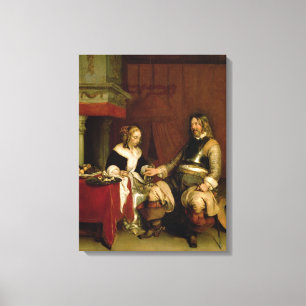 Impressão Em Tela O soldado do cavalheiro (óleo em canvas)