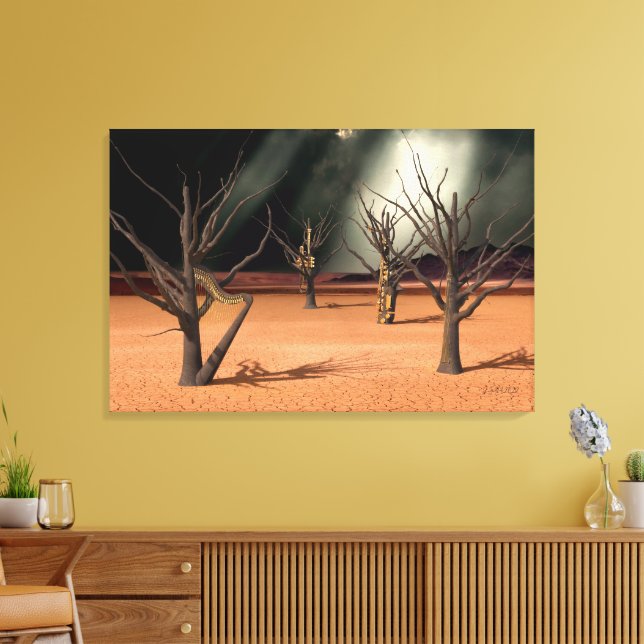 Impressão Em Tela O Som do Silêncio (Insitu(Sala de estar))