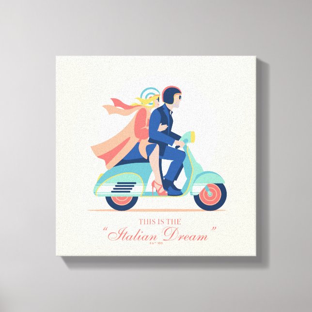 Impressão Em Tela O Sonho Italiano - O Lotus Branco (Frente)