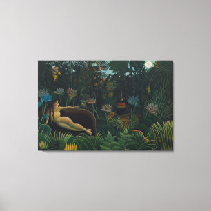 Impressão Em Tela O Sonho (Le Reve Exotique) de Henri Rousseau