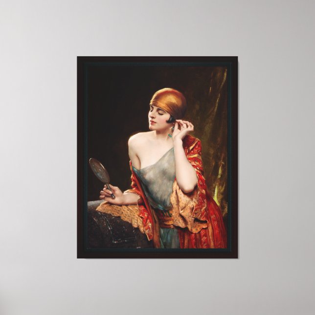 Impressão Em Tela O Studio Mirror de Albert Henry Collings (Frente)