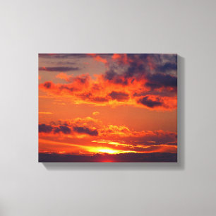 Impressão Em Tela O Sunset Mais Perfeito