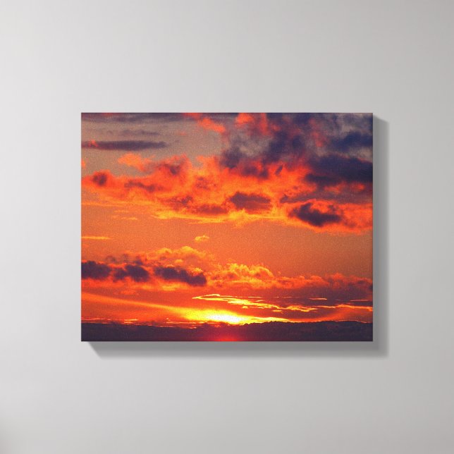 Impressão Em Tela O Sunset Mais Perfeito (Frente)