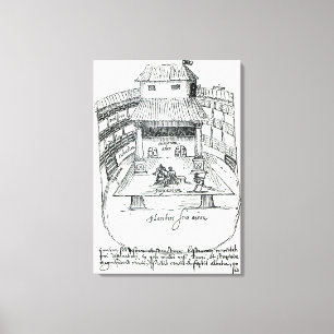 Impressão Em Tela O teatro da cisne, Southwark