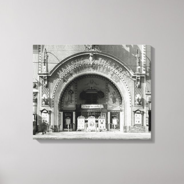 Impressão Em Tela O Teatro Majestoso, 1910 (Frente)