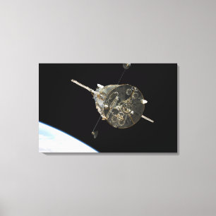 Impressão Em Tela O telescópio espacial de Hubble na órbita acima