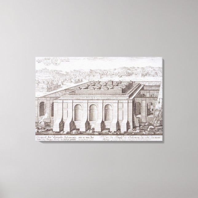 Impressão Em Tela O Templo de Salomão, Jerusalém, de Entwurf ei (Frente)