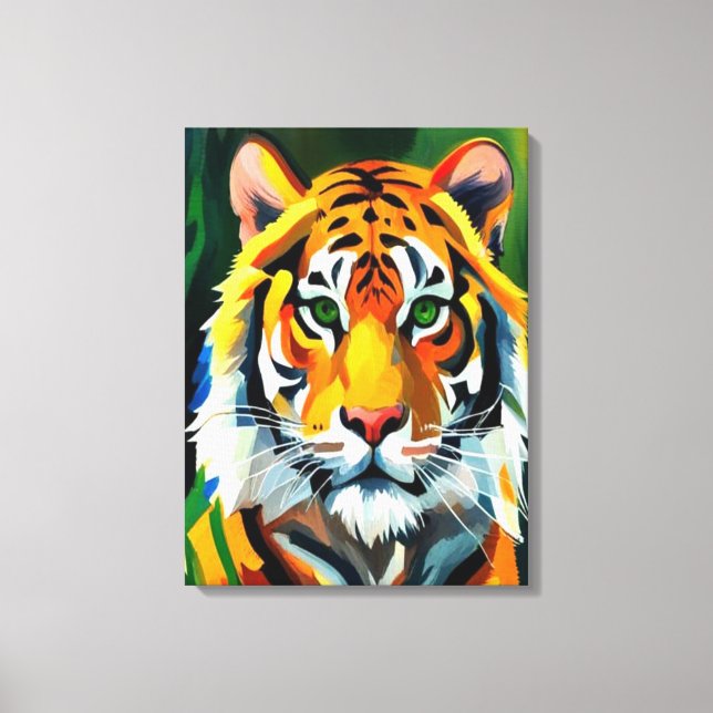 Impressão Em Tela O Tigre (Frente)