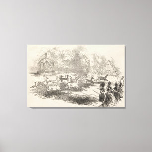 Impressão Em Tela O tiro dos cervos em Gotha