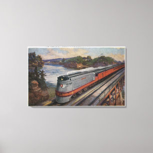 Impressão Em Tela O trem da aerodinâmica de Hiawatha