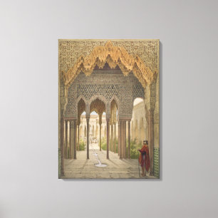 Impressão Em Tela O Tribunal dos Leões, Alhambra, Granada, 185