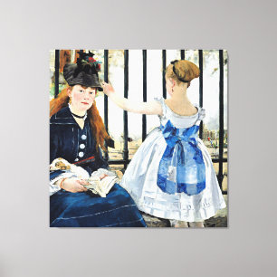 Impressão Em Tela O Trilho do Caminho de Ferro, famoso quadro de Edo