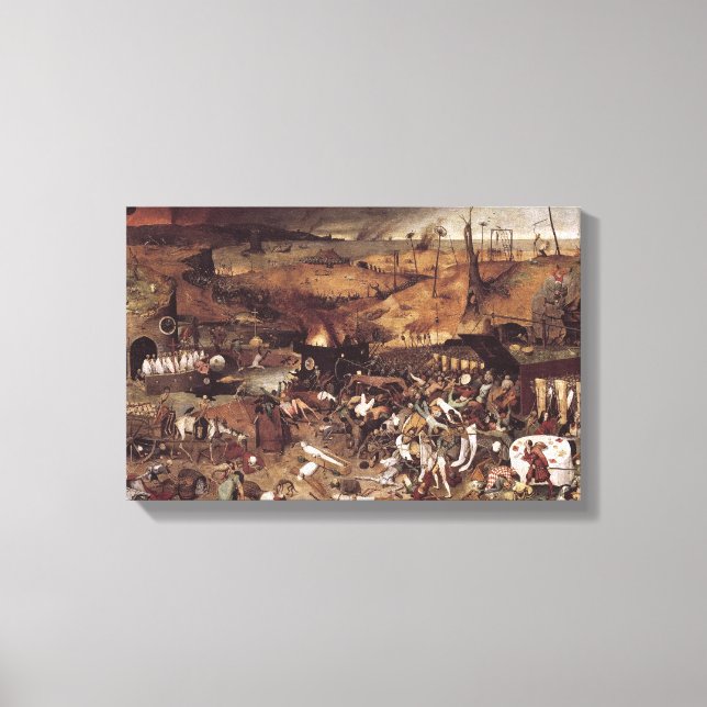 Impressão Em Tela O triunfo da morte de Peter Bruegel (Frente)