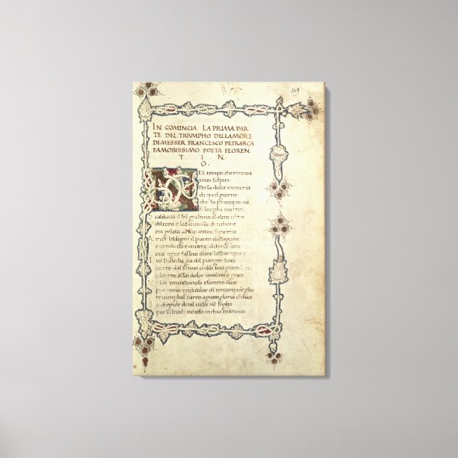 Impressão Em Tela O triunfo do amor (Frente)