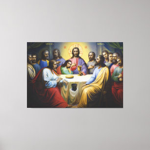 Impressão Em Tela O último jantar