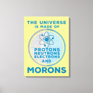 Impressão Em Tela O Universo é feito de moral