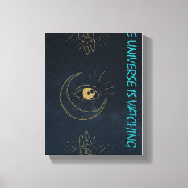 Impressão Em Tela O Universo Está Observando – Design Místico