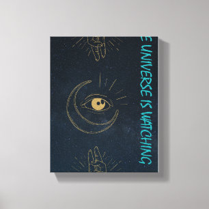 Impressão Em Tela O Universo Está Observando – Design Místico