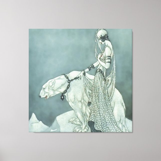 Impressão Em Tela "O Urso Excelente" de Marjorie Miller (Frente)