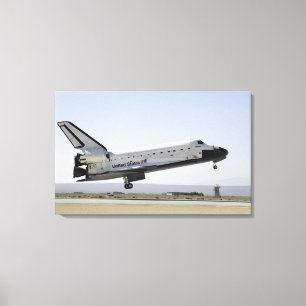 Impressão Em Tela O vaivém espacial Atlantis prepara-se aterrando 2