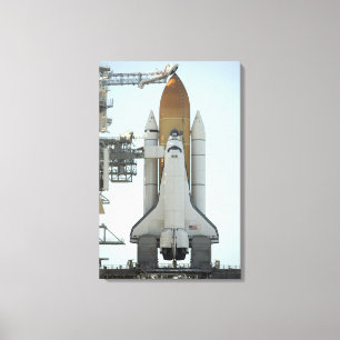 Impressão Em Tela O vaivém espacial Atlantis senta-se na plataforma