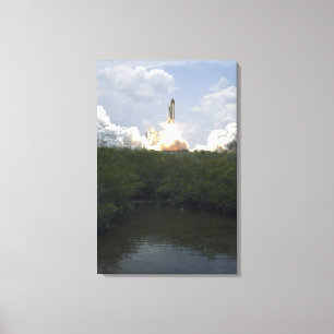 Impressão Em Tela O vaivém espacial Atlantis tira 13