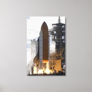 Impressão Em Tela O vaivém espacial Atlantis tira 15