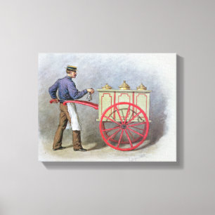 Impressão Em Tela O vendedor do sorvete, 1895