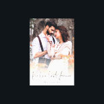 Impressão Em Tela O Verdadeiro Amor Provoca A Sobreposição De Fotos<br><div class="desc">O Verdadeiro Amor Provoca A Sobreposição De Fotografias De Casal Para Sempre. Personalize com sua foto romântica favorita de você e de seus nomes.</div>