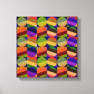 Impressão Em Tela O vintage colorido inspirou o teste padrão