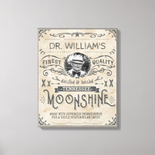 Impressão Em Tela O vintage engraçado Moonshine o costume da