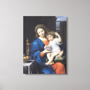 Impressão Em Tela O Virgin das uvas, 1640-50