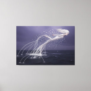 Impressão Em Tela O Voo Etéreo do Espírito do Oceano