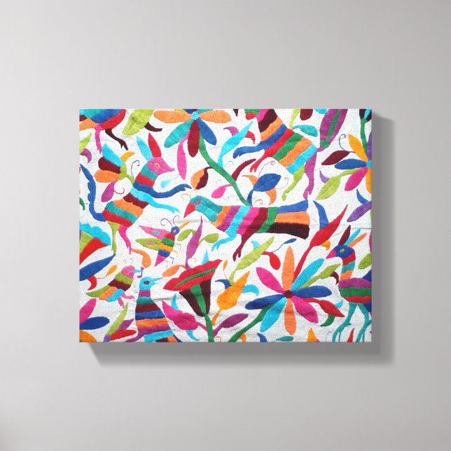 Impressão Em Tela Oaxaca México Mexicano Mayan Étnica Boho (Frente)