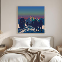 Obra de Arte Colecionável Caravana de Iaques ao Am