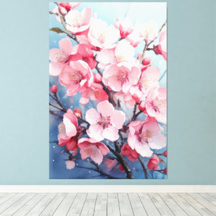 Impressão Em Tela obras de arte floral 001 sakura