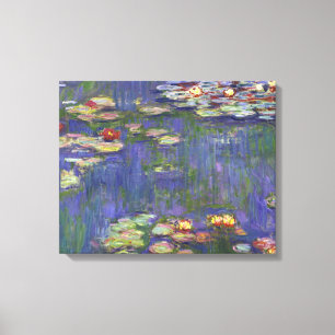 Impressão Em Tela Obras-primas de Lírios de Água de Monet