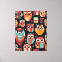 Observadores noturnos abstrato