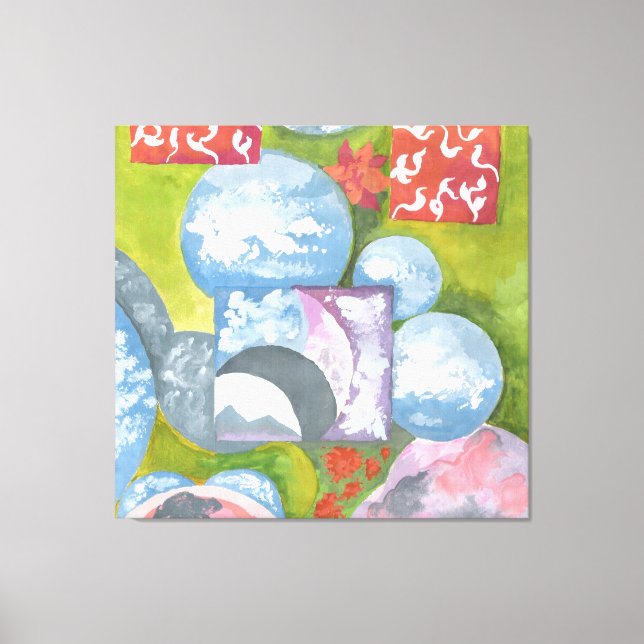 Impressão Em Tela Observance Folk Art de AnyaC (Frente)