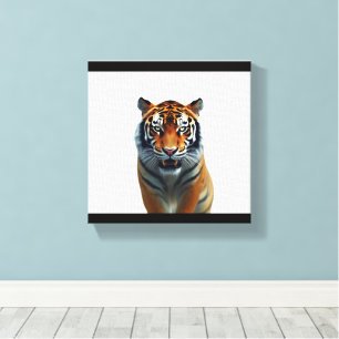 Impressão Em Tela Observando o tigre