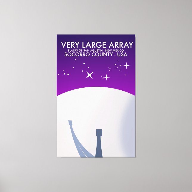 Impressão Em Tela Observatório espacial Very Large Array arte espaci (Frente)