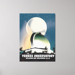 Impressão Em Tela Observatório Yerkes Williams Bay, Wisconsin, EUA,