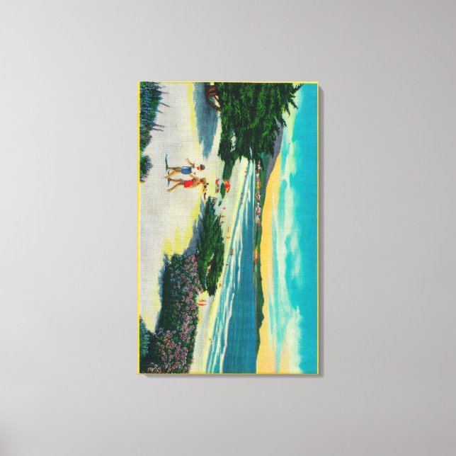 Impressão Em Tela Ocean Beach em Carmel, CACarmel, CA (Frente)