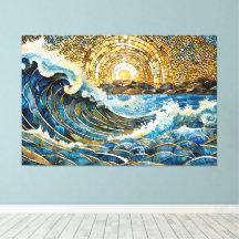 Ocean wave mosaic 001