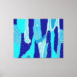 Impressão Em Tela Oceano Azul Icy