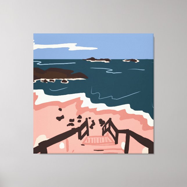 Impressão Em Tela Oceano Blues (Frente)