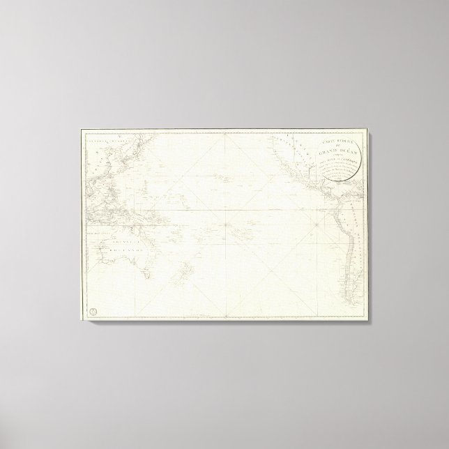 Impressão Em Tela Oceano Grande (Frente)