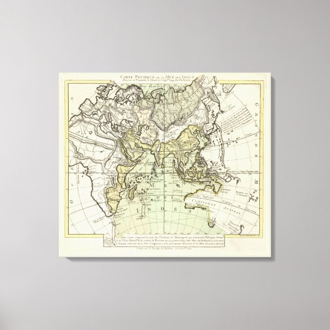 Impressão Em Tela Oceano Índico (Frente)