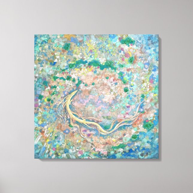 Impressão Em Tela Ocean's Forest: Dragon's Current (Frente)