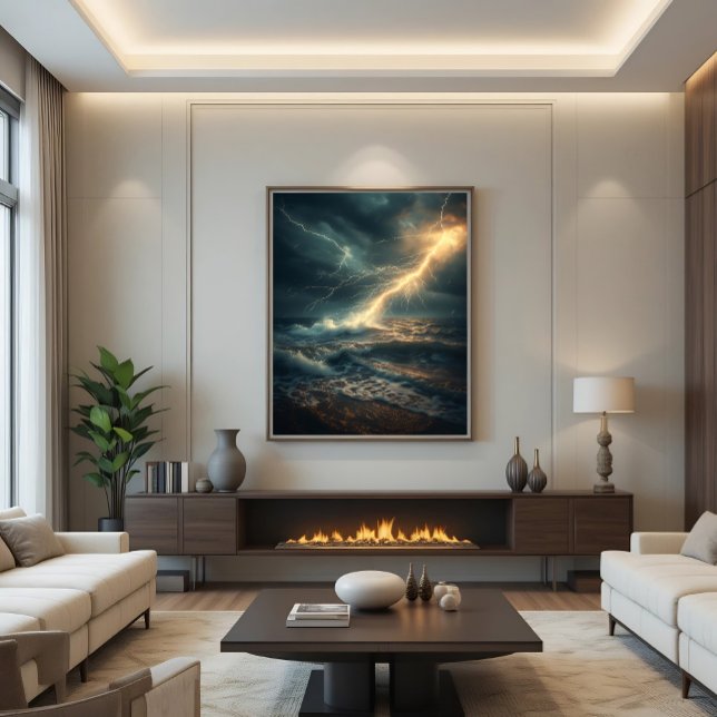 Impressão Em Tela Ocean's Fury (Criador carregado)